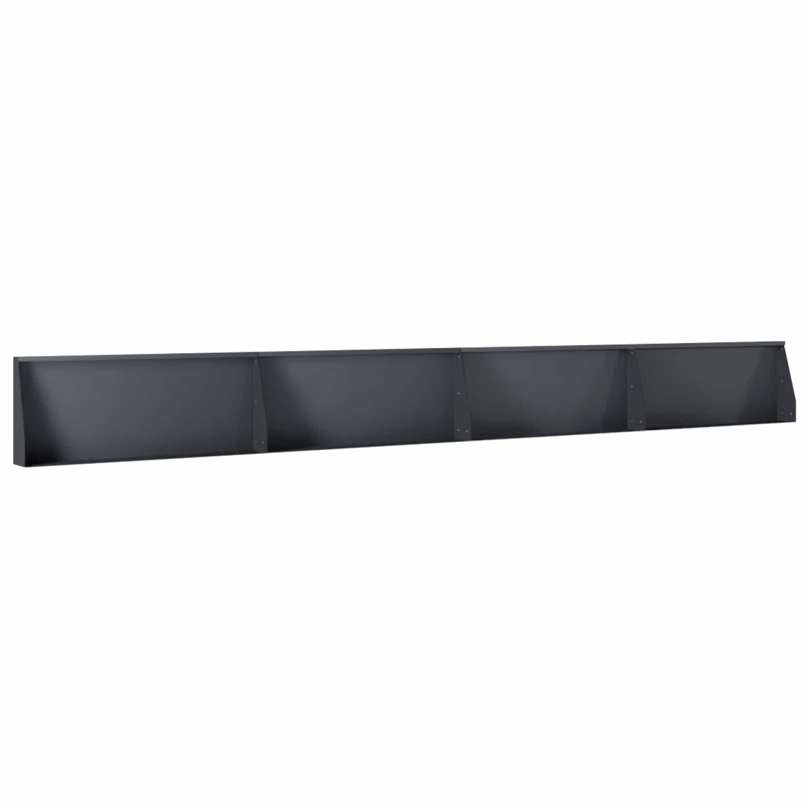 Keerwand 4 st 100 x 12 x 40 cm Staal Antraciet