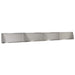 Keerwand 4 st 100 x 12 x 40 cm Roestvrij staal zilver