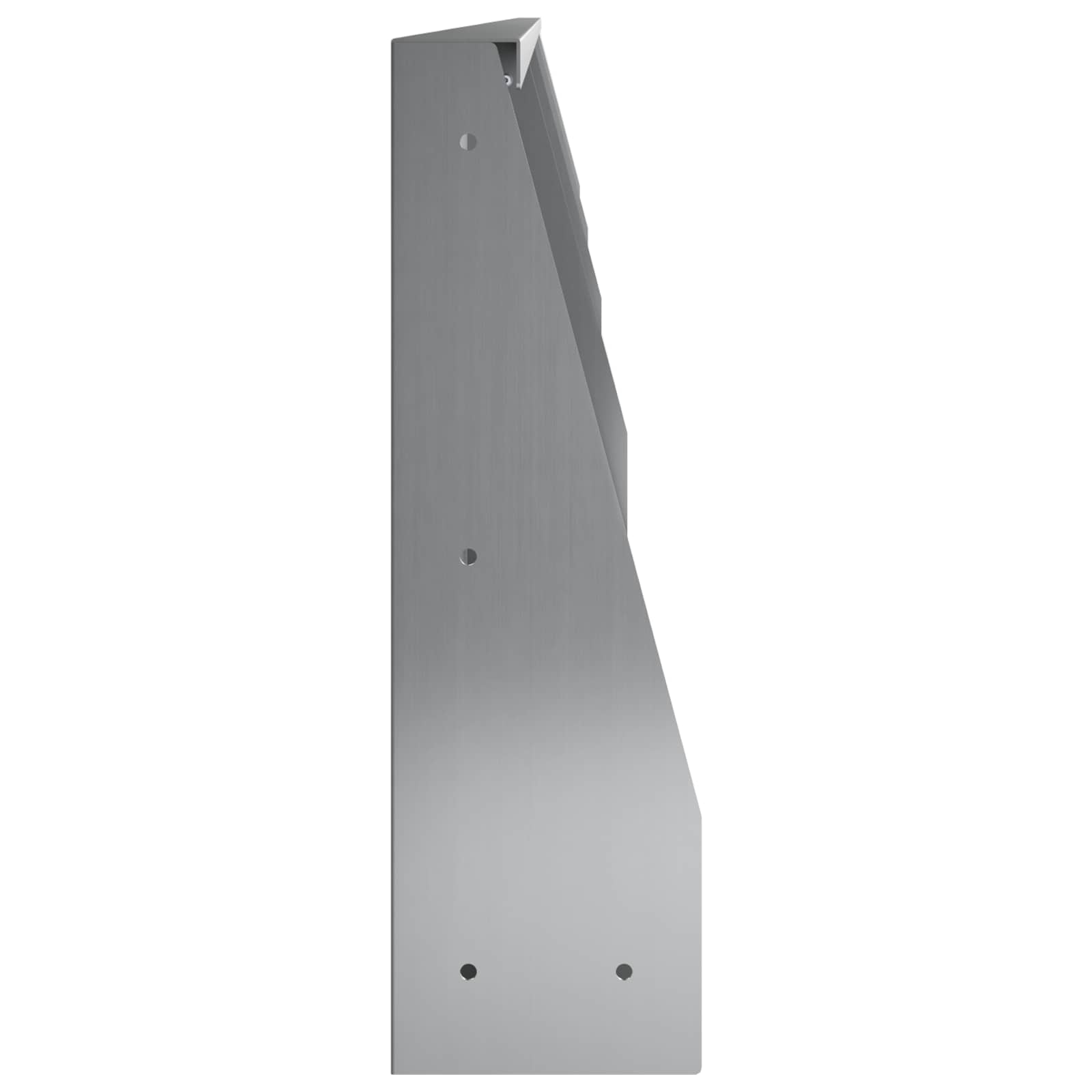 Keerwand 4 st 100 x 12 x 40 cm Gegalvaniseerd staal zilver