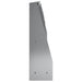 Keerwand 4 st 100 x 12 x 40 cm Gegalvaniseerd staal zilver