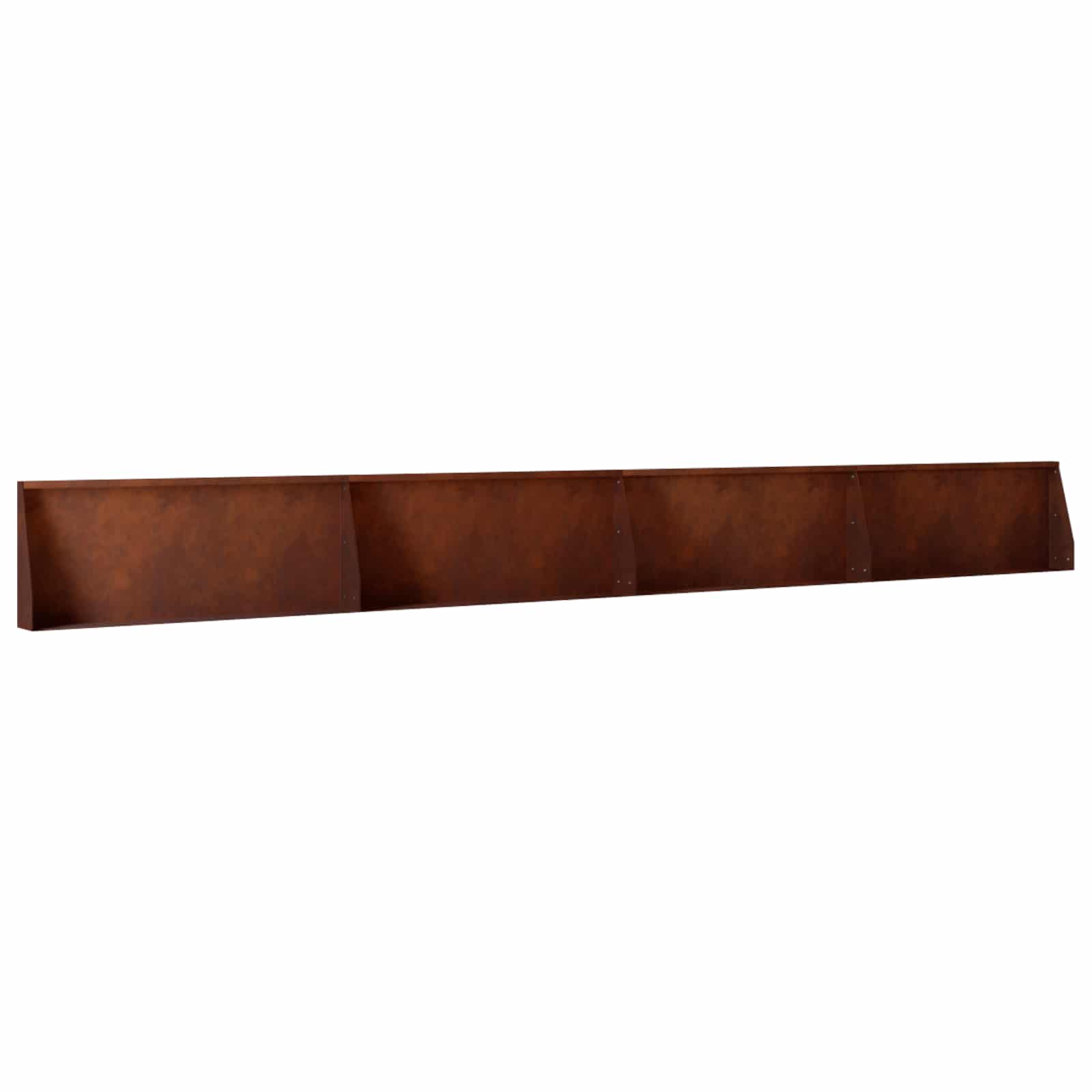 Keerwand 4 st 100 x 12 x 40 cm weervast staal Roestkleurig