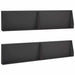 Keerwand 4 st 100 x 12 x 50 cm Staal Zwart