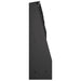 Keerwand 4 st 100 x 12 x 50 cm Staal Zwart