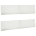 Keerwand 4 st 100 x 12 x 50 cm Staal Wit