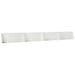 Keerwand 4 st 100 x 12 x 50 cm Staal Wit