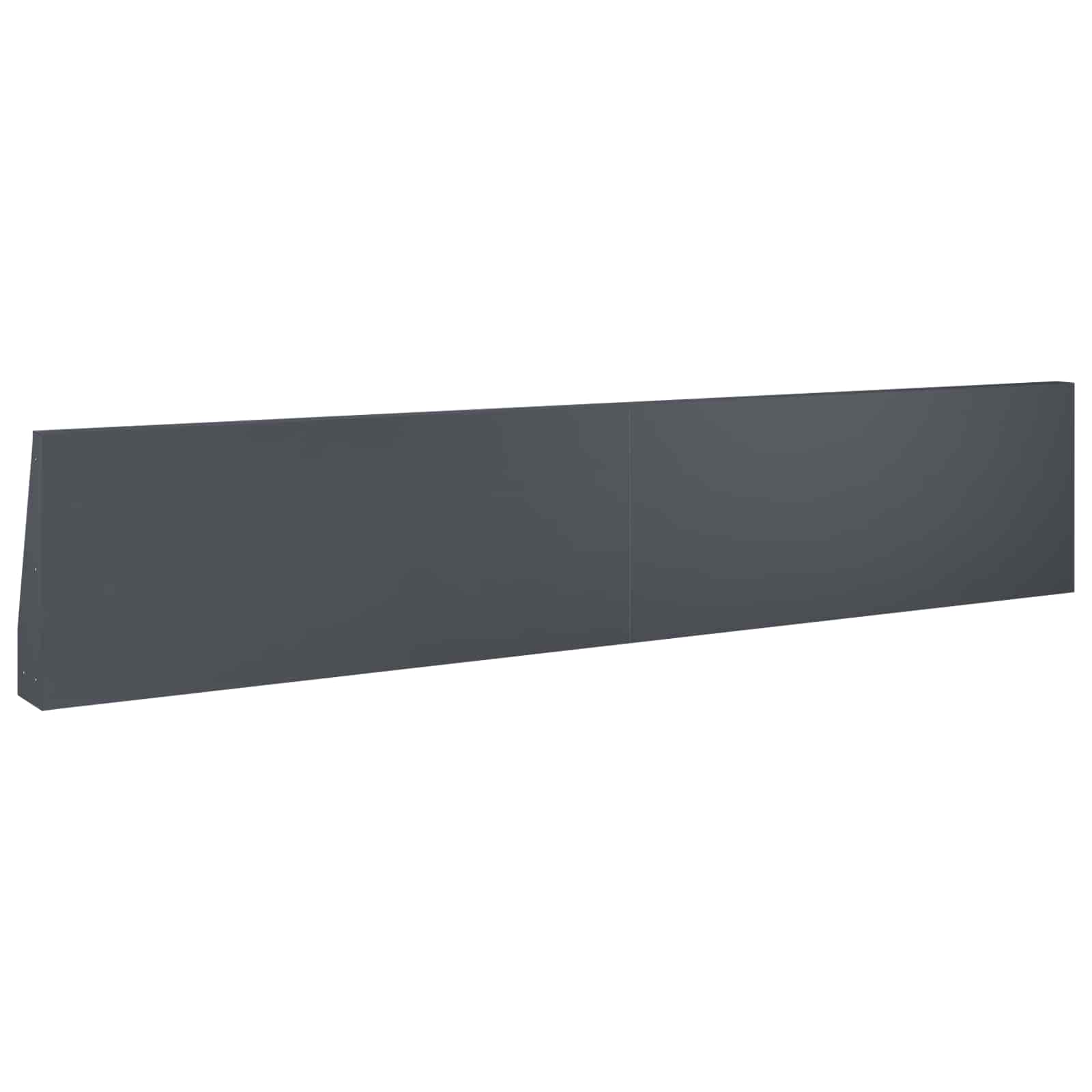 Keerwand 4 st 100 x 12 x 50 cm Staal Antraciet
