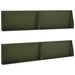 Keerwand 4 st 100 x 12 x 50 cm Staal Olijfgroen