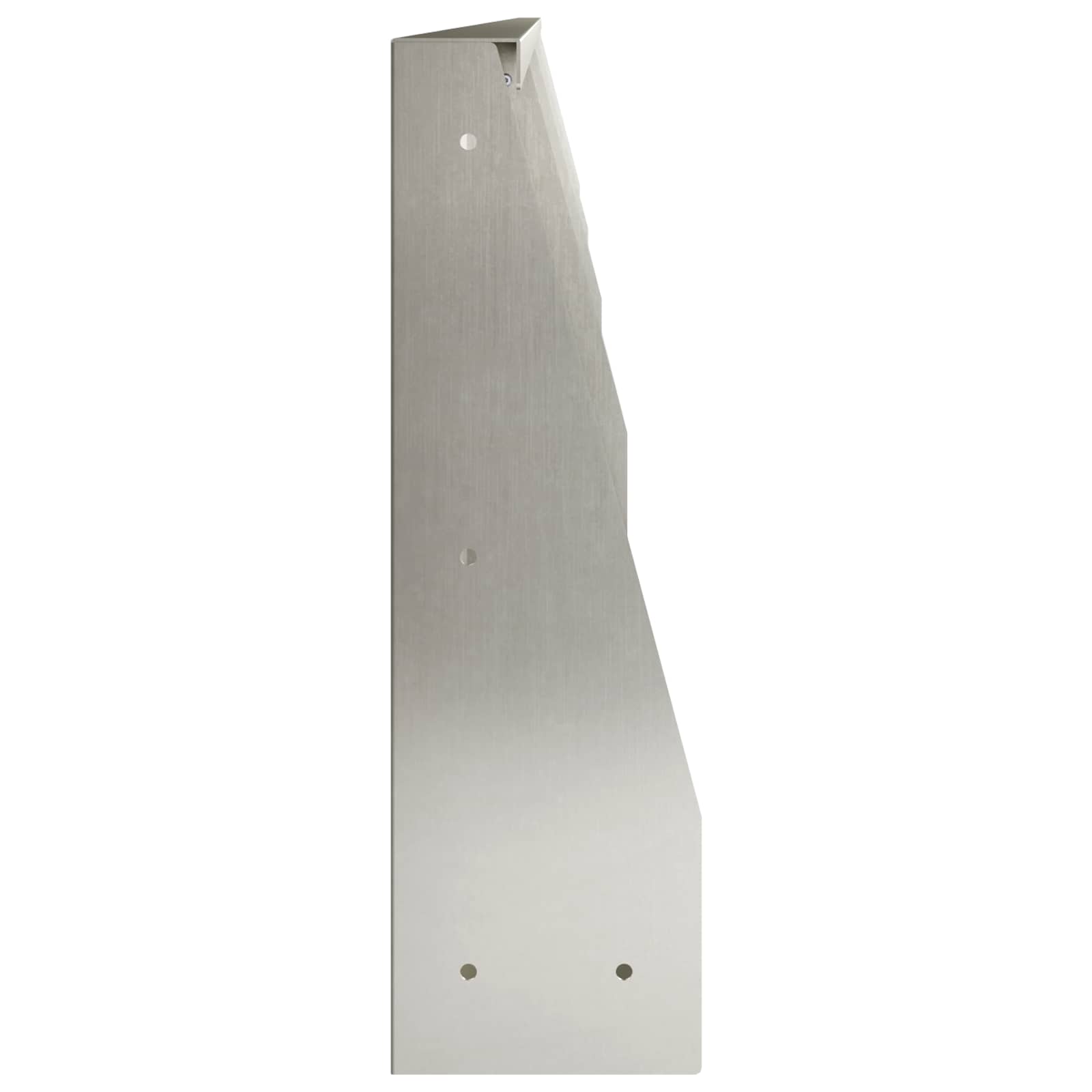 Keerwand 4 st 100 x 12 x 50 cm Roestvrij staal zilver