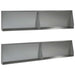 Keerwand 4 st 100 x 12 x 50 cm Gegalvaniseerd staal zilver