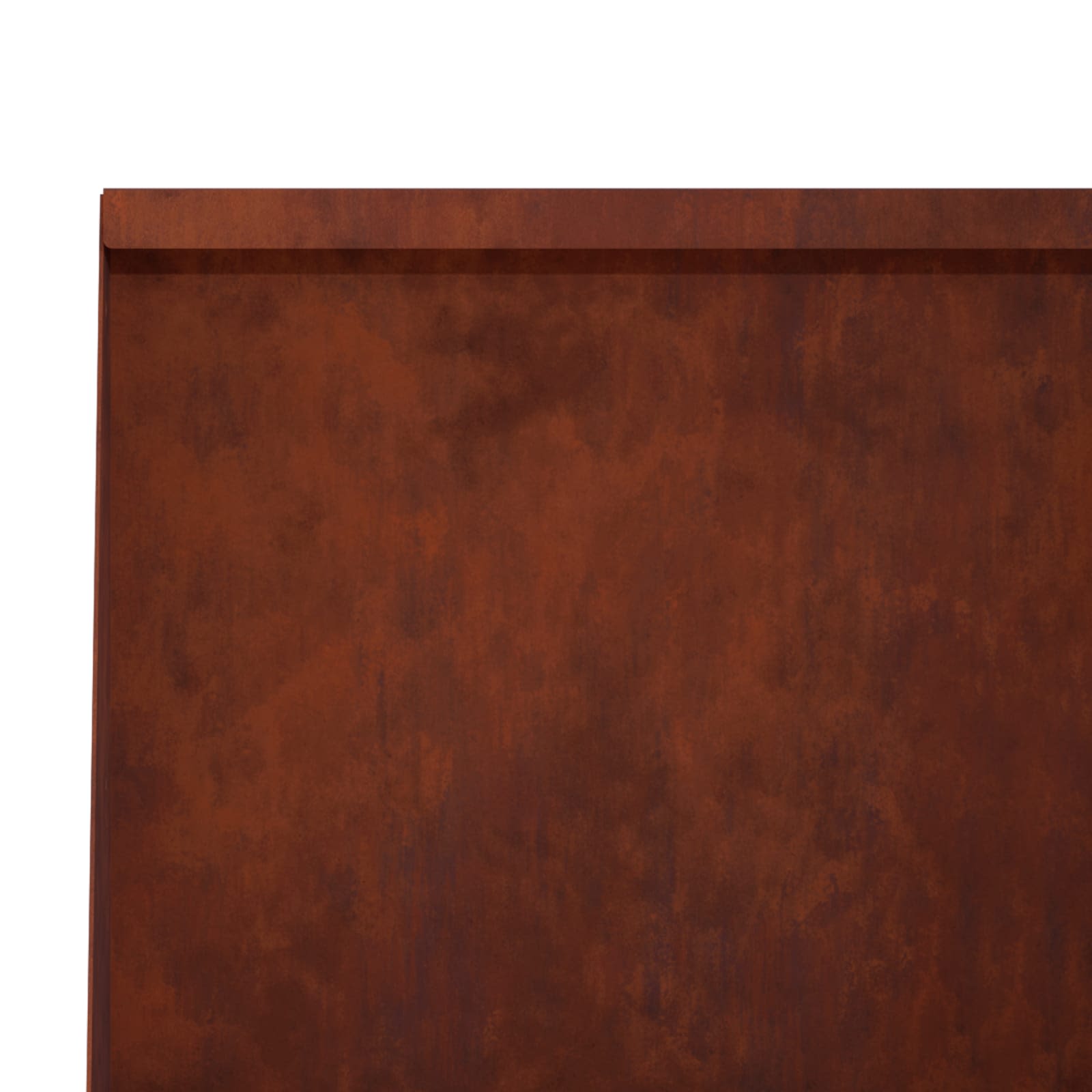 Keerwand 4 st 100 x 12 x 50 cm weervast staal Roestkleurig