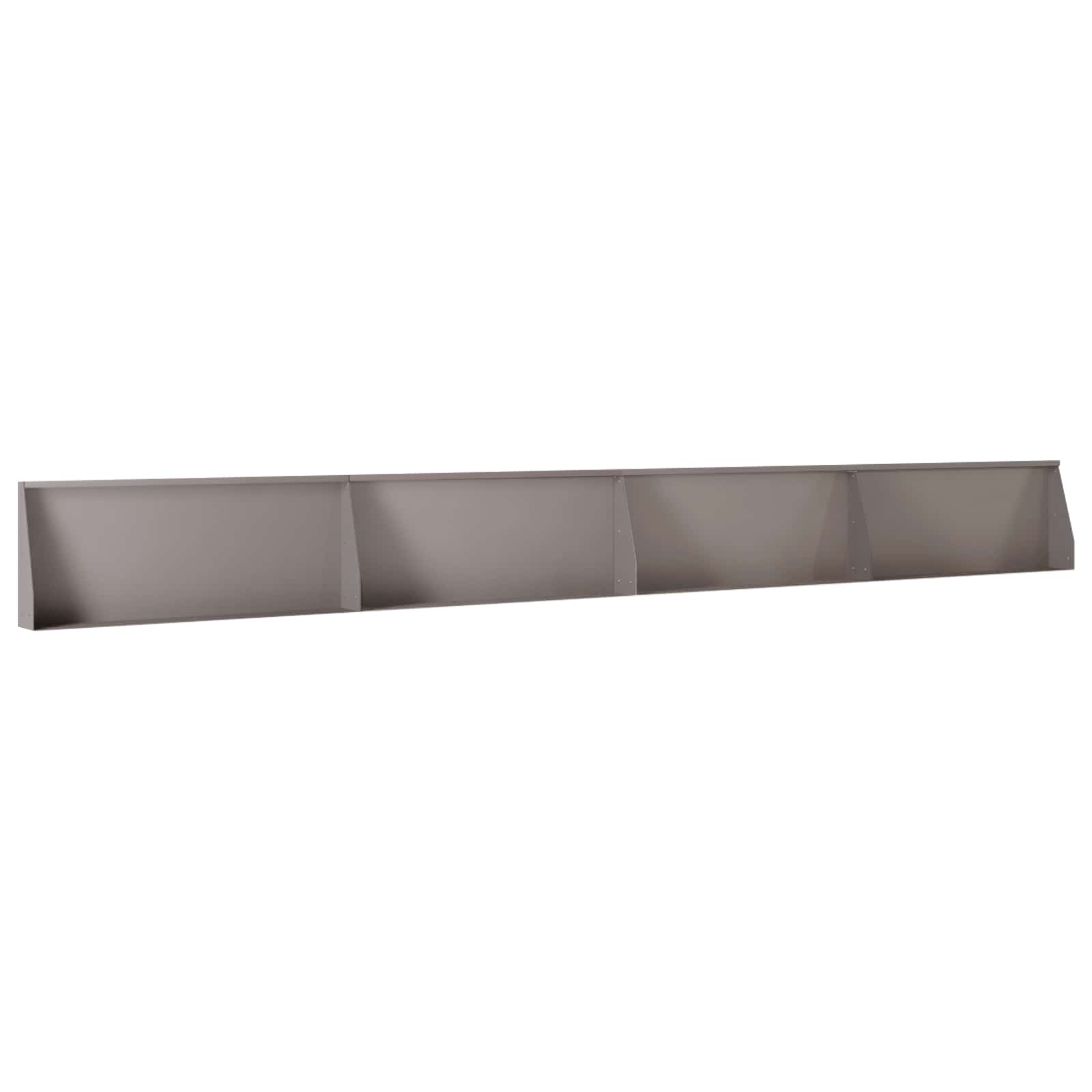 Keerwand 4 st 100 x 12 x 50 cm weervast staal Roestkleurig