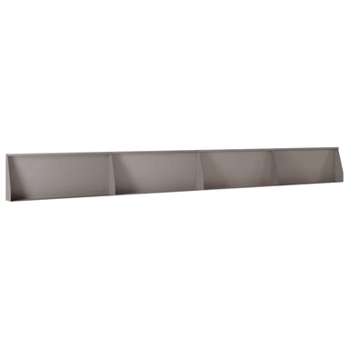 Keerwand 4 st 100 x 12 x 50 cm weervast staal Roestkleurig