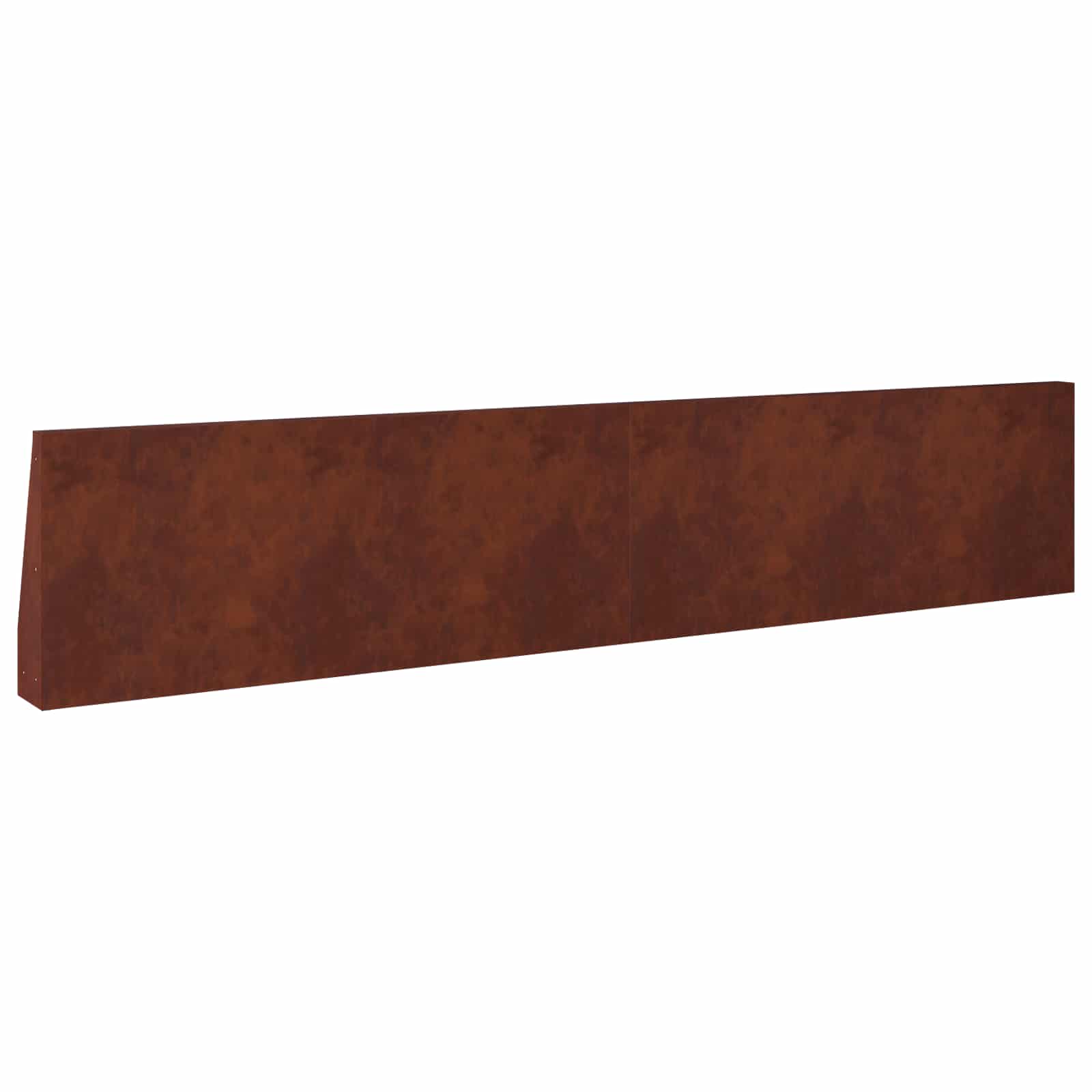Keerwand 4 st 100 x 12 x 50 cm weervast staal Roestkleurig