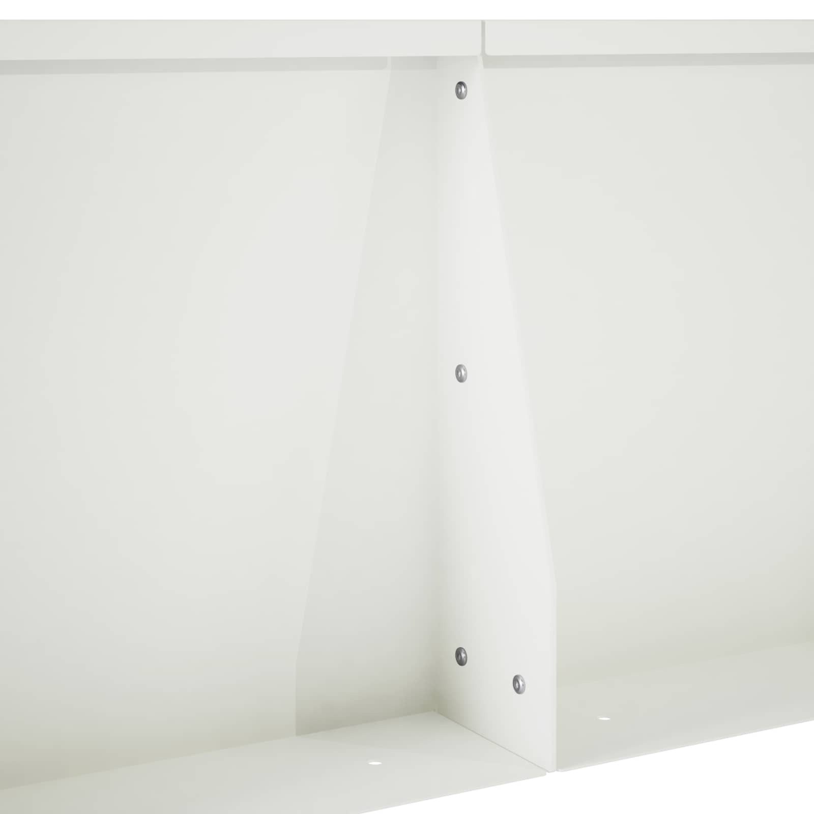 Keerwand 4 st 40 x 12 x 30 cm Staal Wit