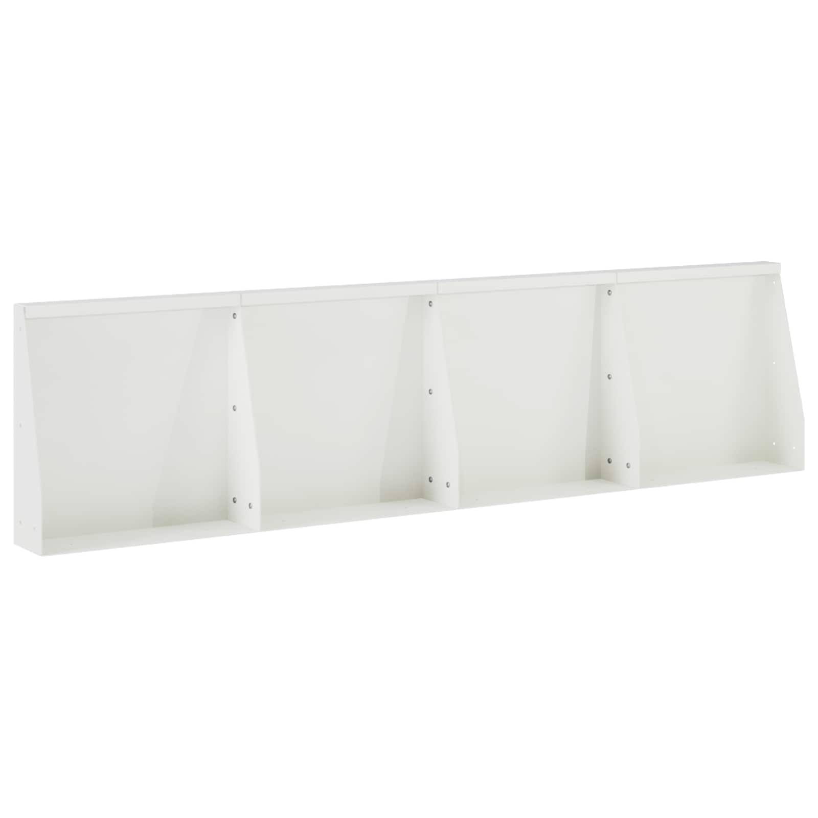 Keerwand 4 st 40 x 12 x 30 cm Staal Wit