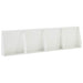 Keerwand 4 st 40 x 12 x 30 cm Staal Wit