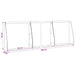 Keerwand 4 st 40 x 12 x 30 cm Staal Olijfgroen