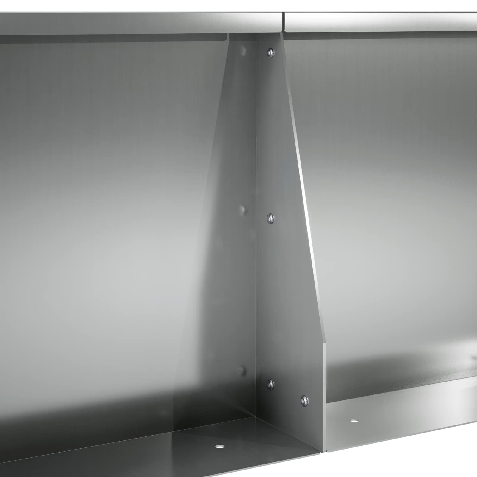 Keerwand 4 st 40 x 12 x 30 cm Gegalvaniseerd staal zilver