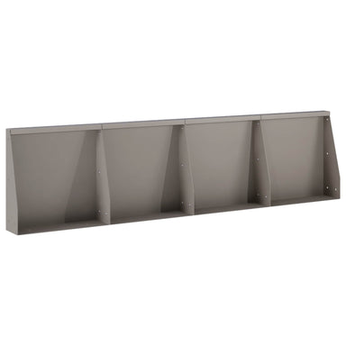 Keerwand 4 st 40 x 12 x 30 cm weervast staal Roestkleurig