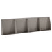 Keerwand 4 st 40 x 12 x 30 cm weervast staal Roestkleurig