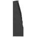 Keerwand 4 st 40 x 12 x 40 cm Staal Zwart