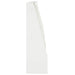 Keerwand 4 st 40 x 12 x 40 cm Staal Wit