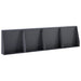 Keerwand 4 st 40 x 12 x 40 cm Staal Antraciet