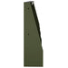 Keerwand 4 st 40 x 12 x 40 cm Staal Olijfgroen