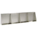 Keerwand 4 st 40 x 12 x 40 cm Roestvrij staal zilver