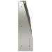 Keerwand 4 st 40 x 12 x 40 cm Roestvrij staal zilver