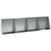 Keerwand 4 st 40 x 12 x 40 cm Gegalvaniseerd staal zilver