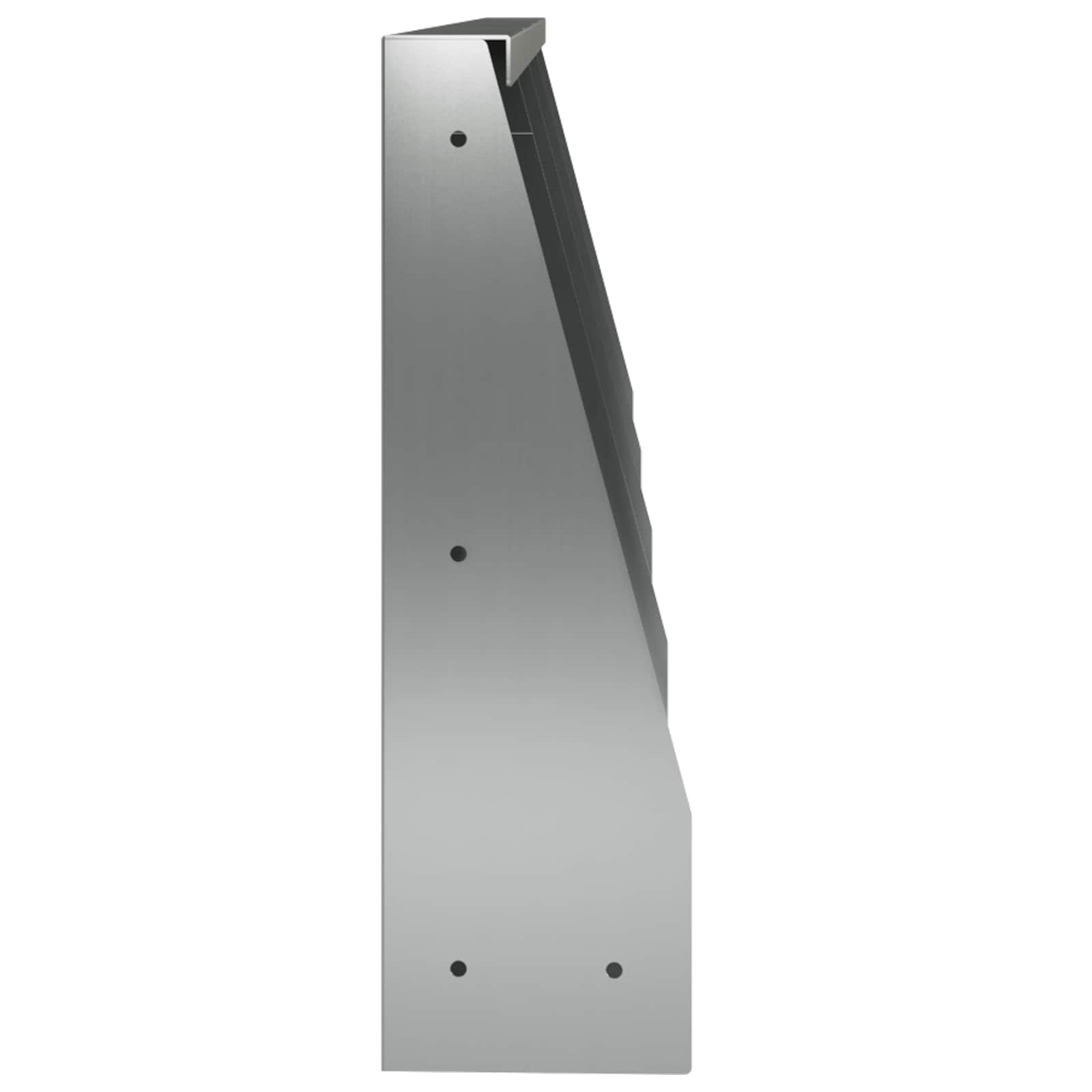 Keerwand 4 st 40 x 12 x 40 cm Gegalvaniseerd staal zilver