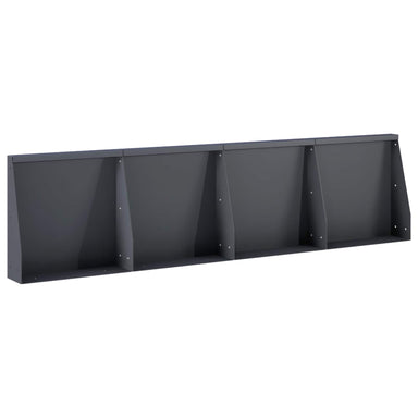Keerwand 4 st 40 x 12 x 50 cm Staal Antraciet