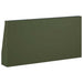 Keerwand 4 st 40 x 12 x 50 cm Staal Olijfgroen