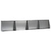 Keerwand 4 st 60 x 12 x 30 cm Gegalvaniseerd staal zilver