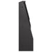 Keerwand 4 st 60 x 12 x 40 cm Staal Zwart