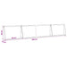 Keerwand 4 st 60 x 12 x 40 cm Staal Antraciet