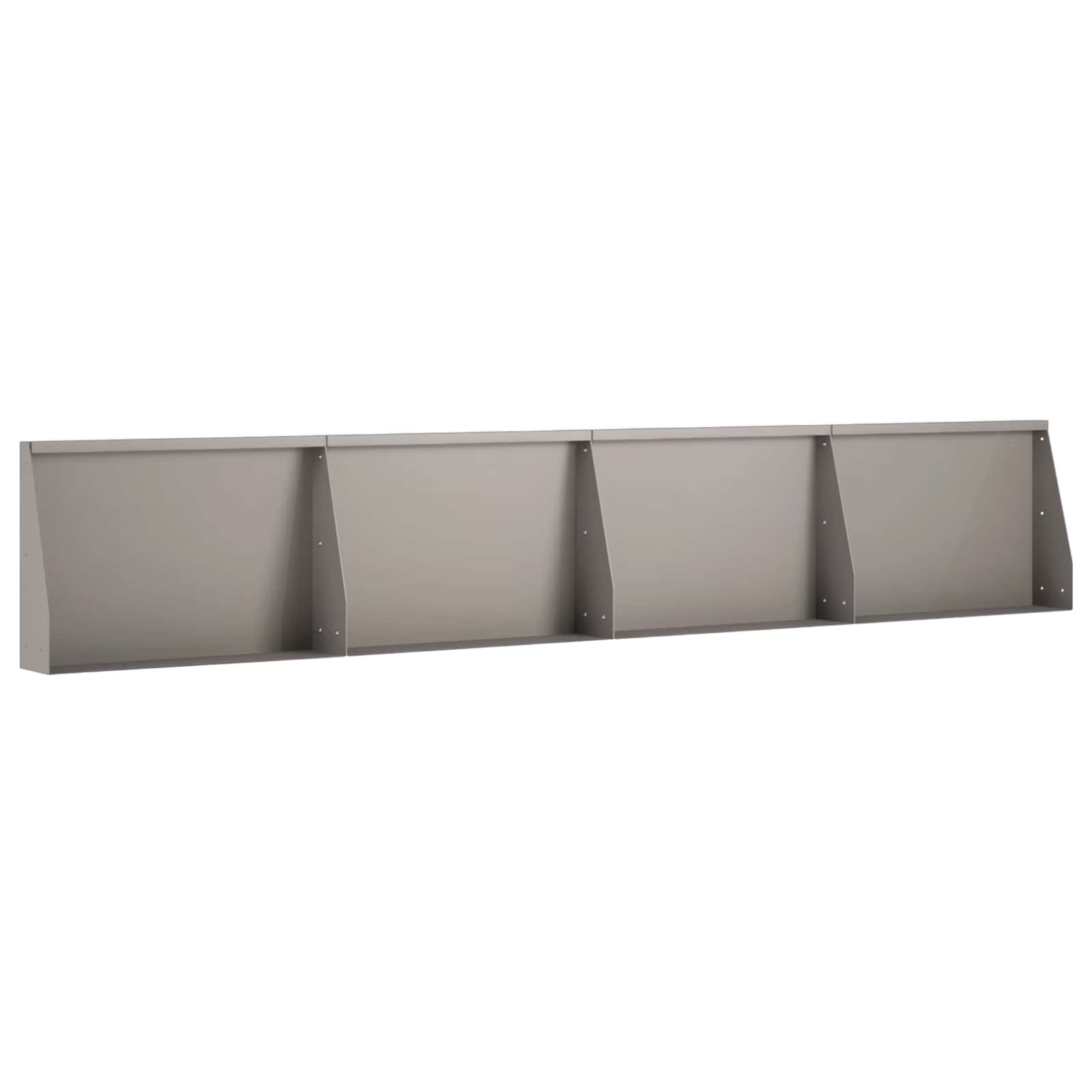 Keerwand 4 st 60 x 12 x 40 cm weervast staal Roestkleurig