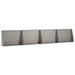 Keerwand 4 st 60 x 12 x 40 cm weervast staal Roestkleurig