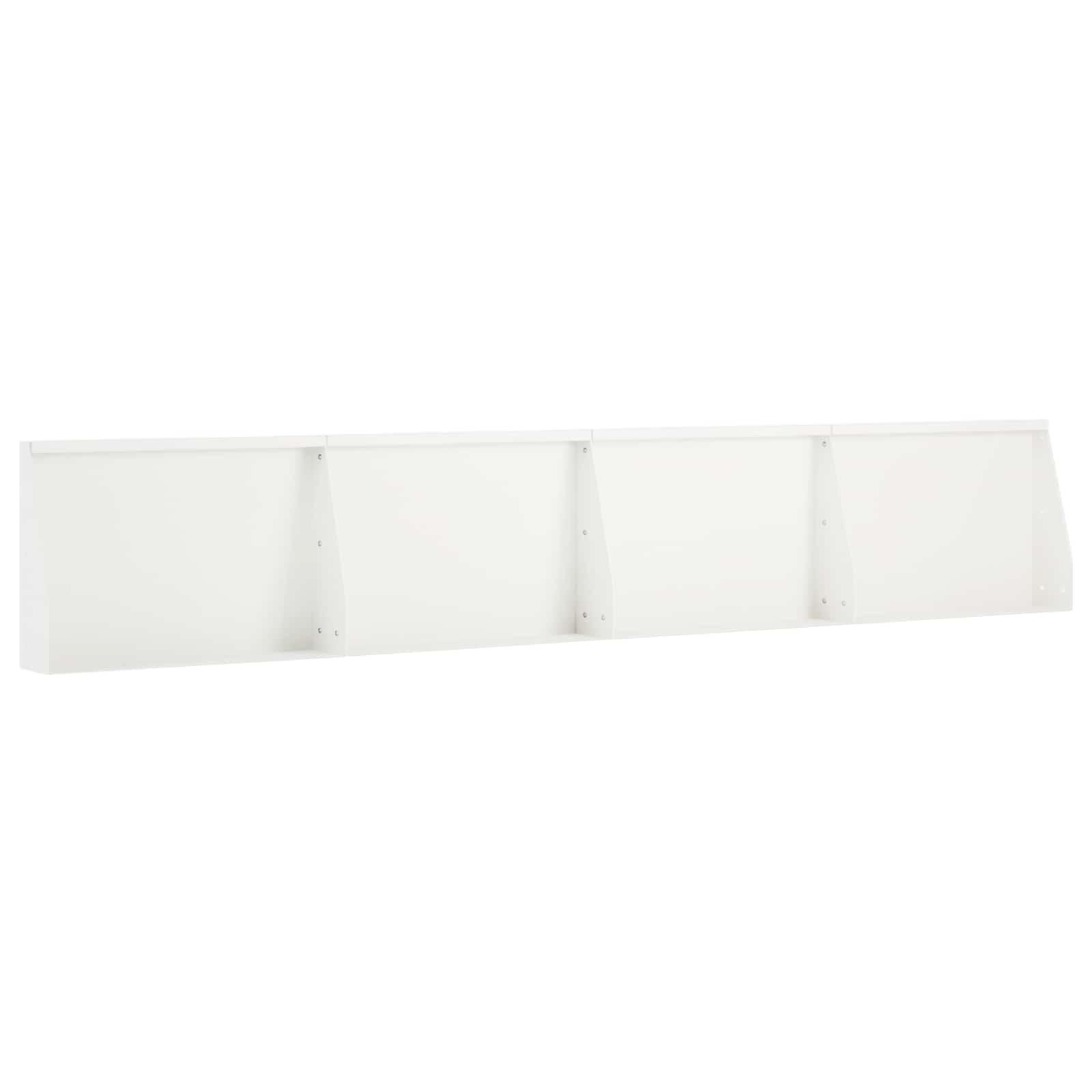 Keerwand 4 st 60 x 12 x 50 cm Staal Wit
