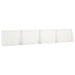Keerwand 4 st 60 x 12 x 50 cm Staal Wit