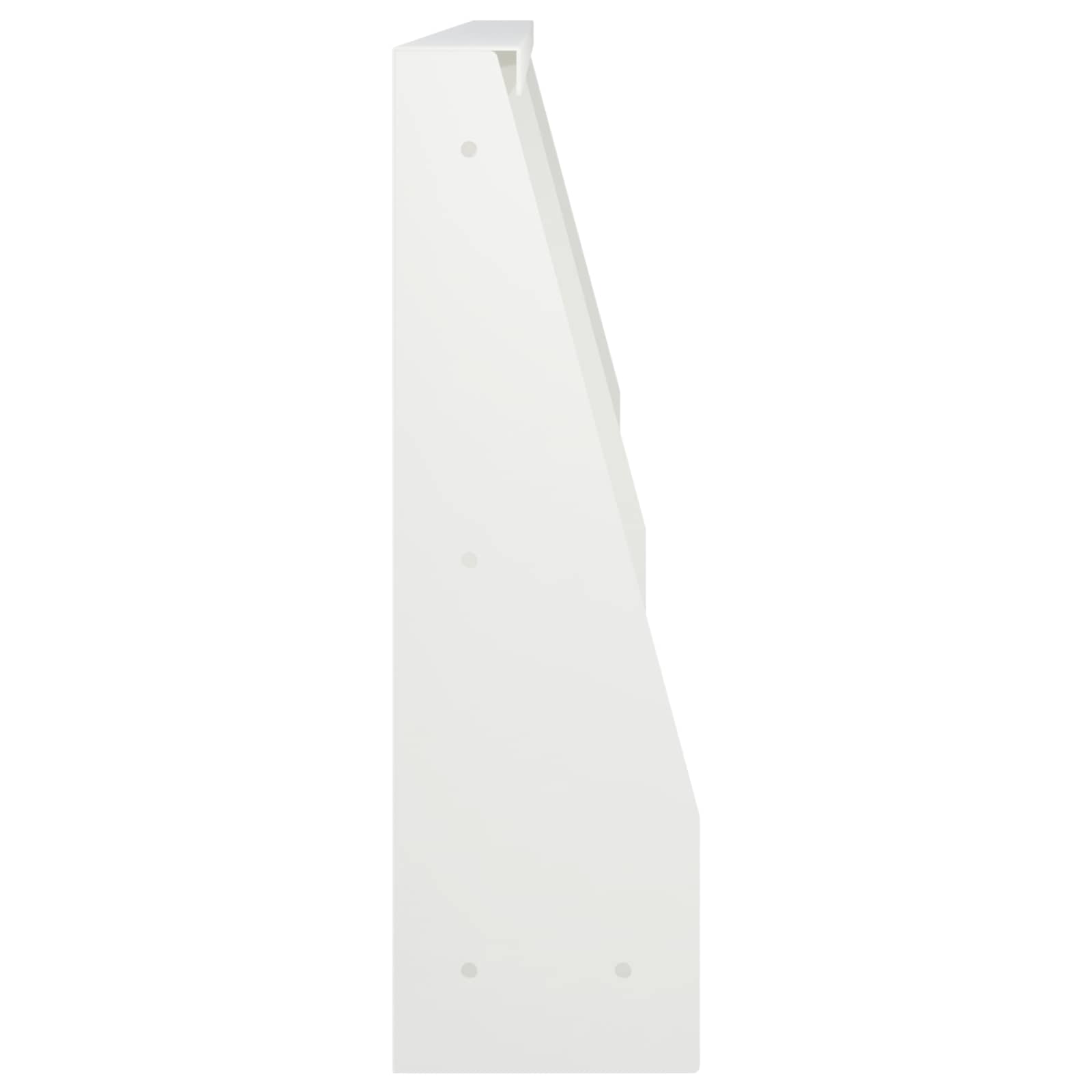 Keerwand 4 st 60 x 12 x 50 cm Staal Wit