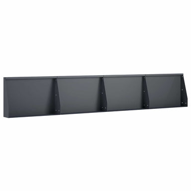 Keerwand 4 st 60 x 12 x 50 cm Staal Antraciet
