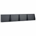 Keerwand 4 st 60 x 12 x 50 cm Staal Antraciet