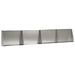 Keerwand 4 st 60 x 12 x 50 cm Roestvrij staal zilver