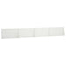 Keerwand 4 st 80 x 12 x 30 cm Staal Wit