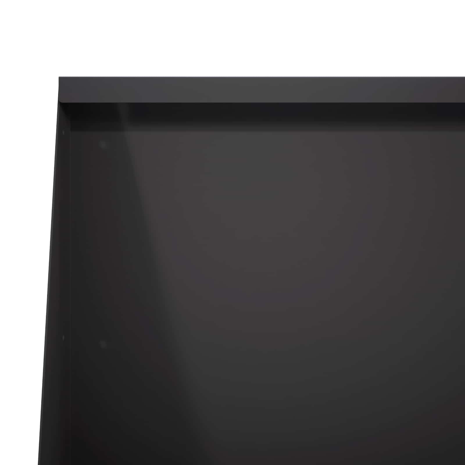 Keerwand 4 st 80 x 12 x 40 cm Staal Zwart