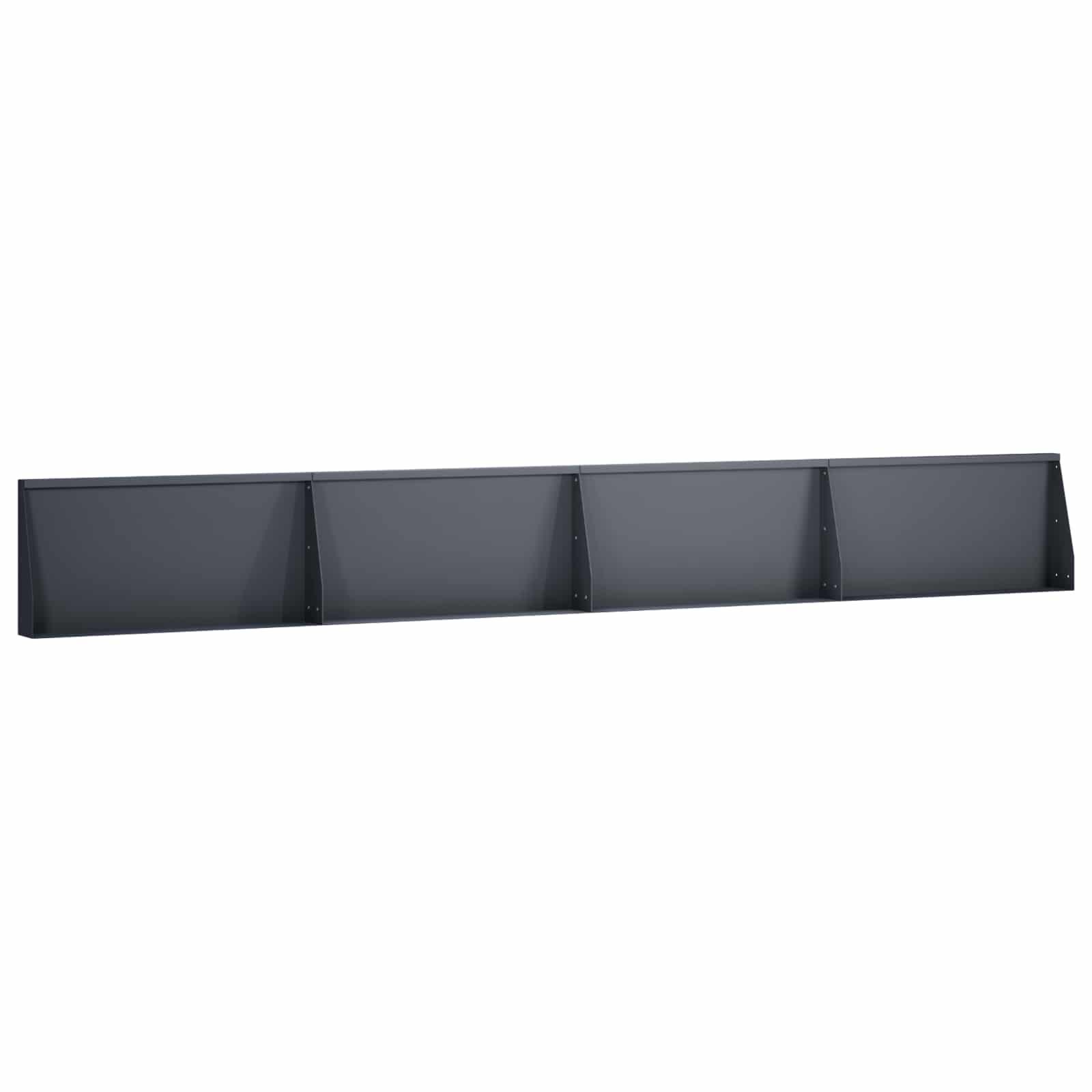 Keerwand 4 st 80 x 12 x 40 cm Staal Antraciet