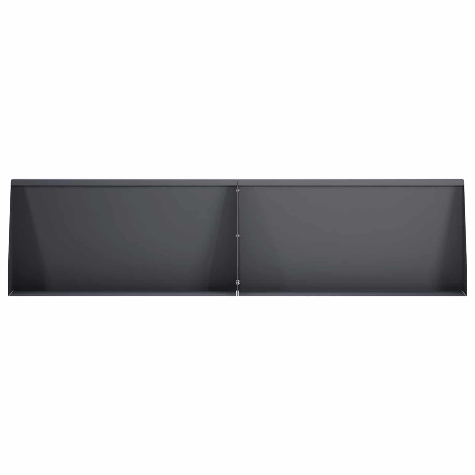 Keerwand 4 st 80 x 12 x 40 cm Staal Antraciet