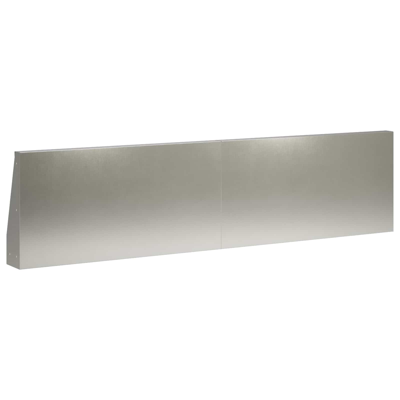 Keerwand 4 st 80 x 12 x 40 cm Roestvrij staal zilver